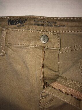 Mossimo Denim Mid-Rise Super Stretchy Jeggings 10/30 (Small) Tan/Brown